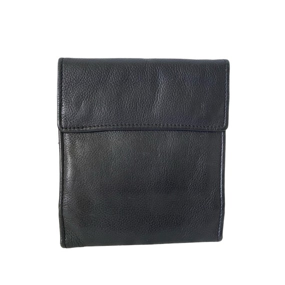 Vintage Tusk leather Wallet Purse Black