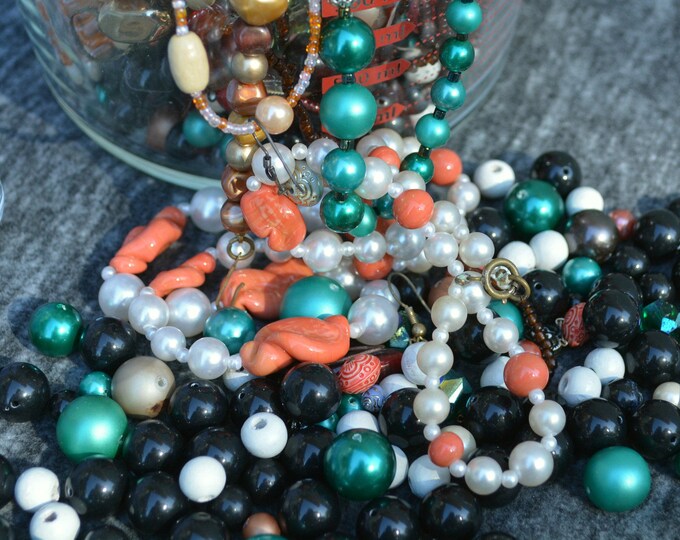 Vintage jewelry lot for upcycling repurposed jewelry