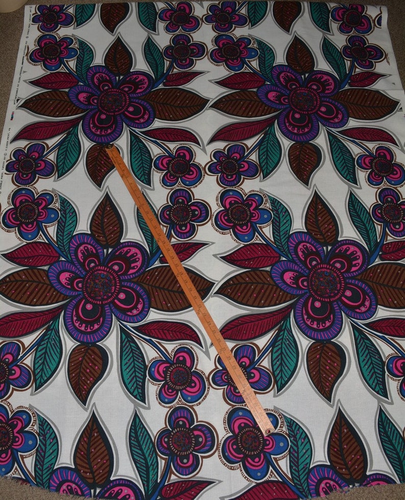 Upholstery Mod floral Flower power mod decor upholstery fabric