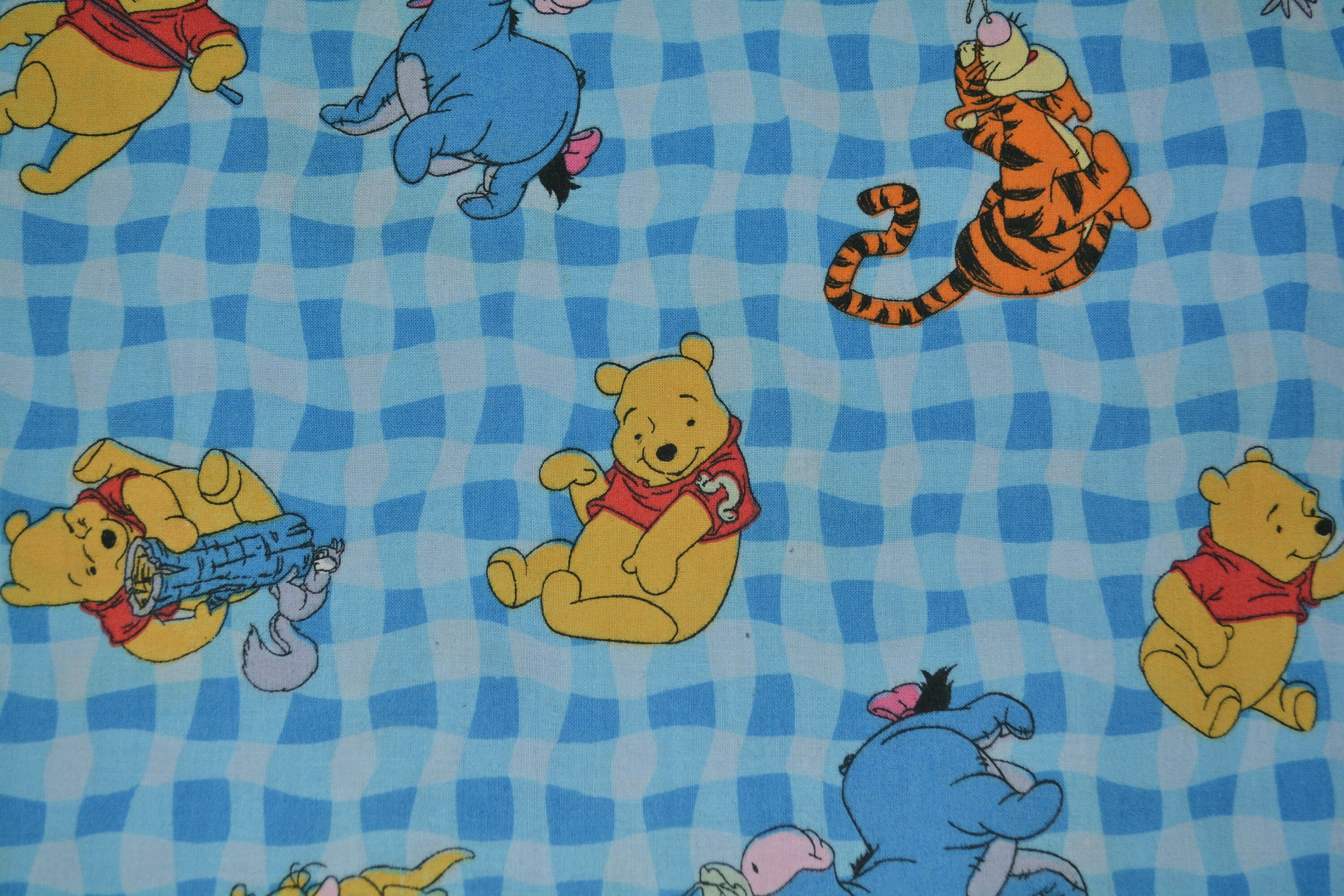 Vintage Winnie the Pooh fabric retro Disney Tigger Piglet Pooh baby quilt  Springs