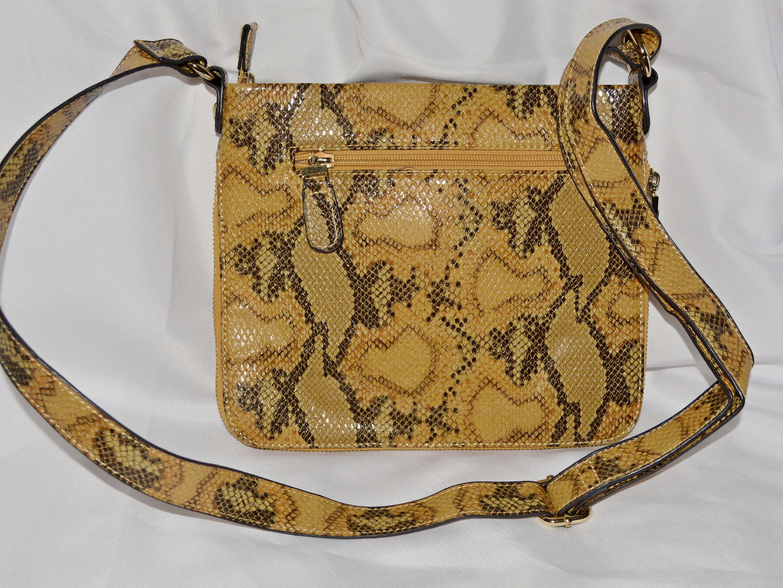 Faux snake skin purse, Anne Klein purse with exotic reptile print ...