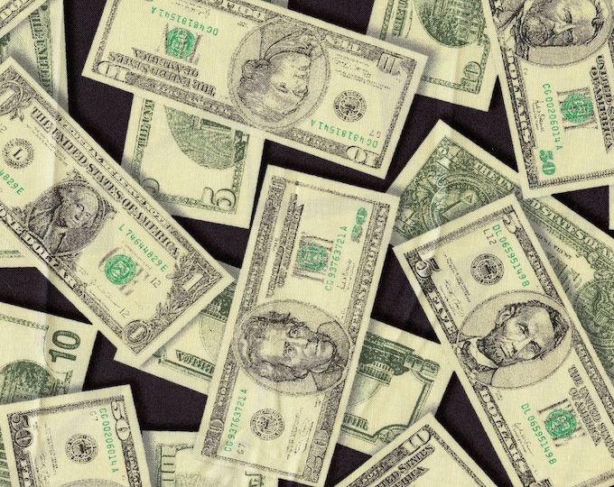 Robert Kaufman fabric of cash money