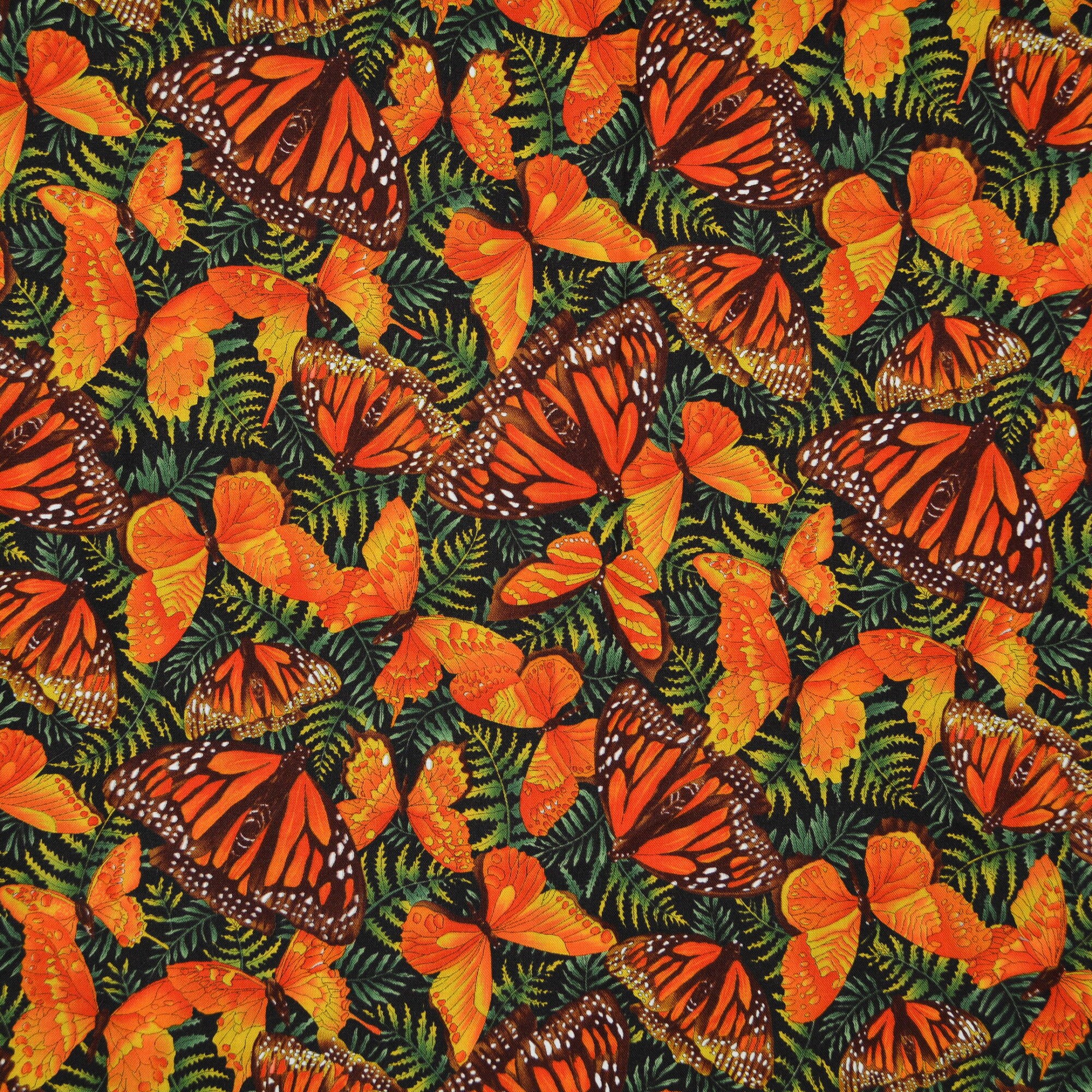 Packed Butterflies Hoffman fabric HALF YARD Natures Elements