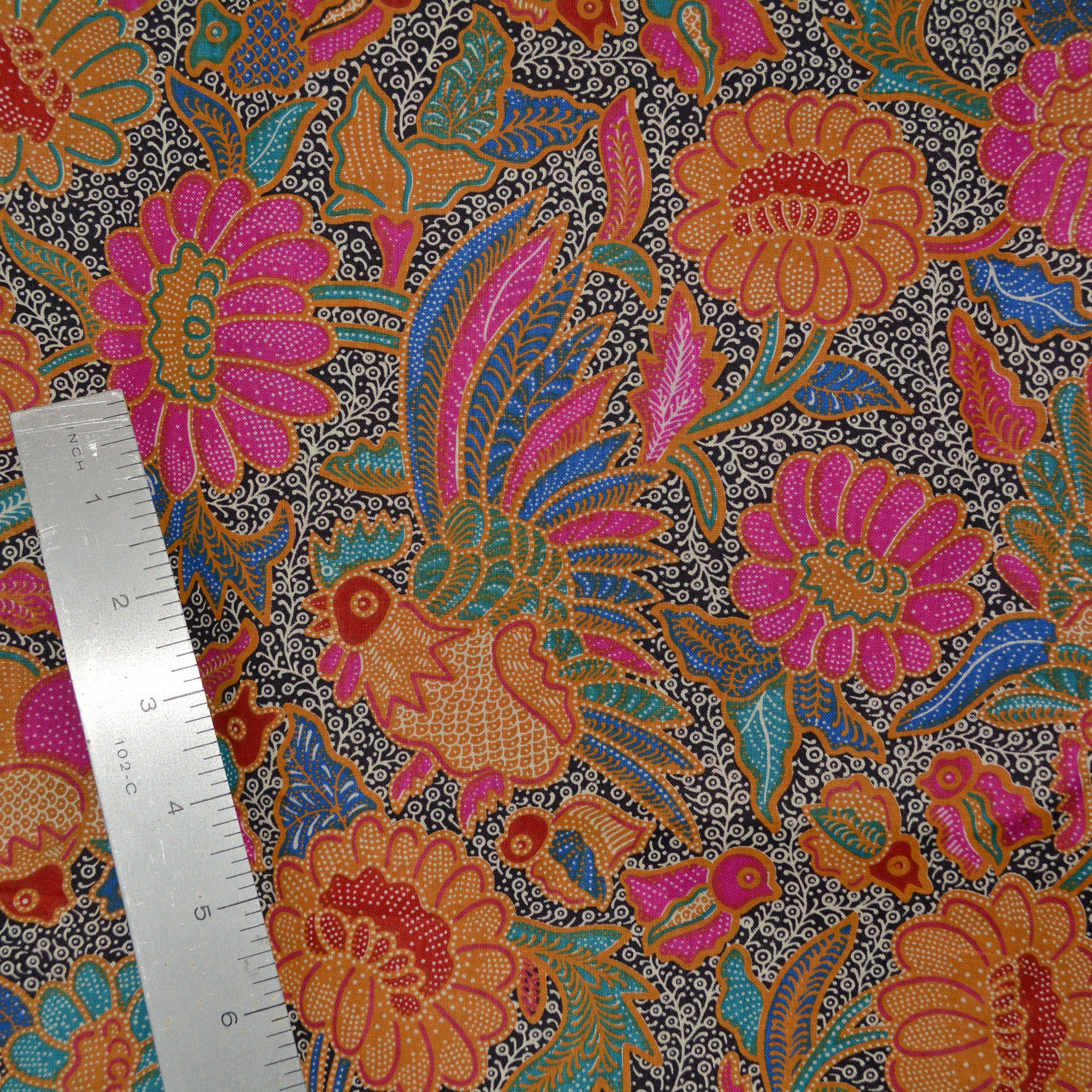 Vintage cranston fabric  Indonesian batik  print fabric  