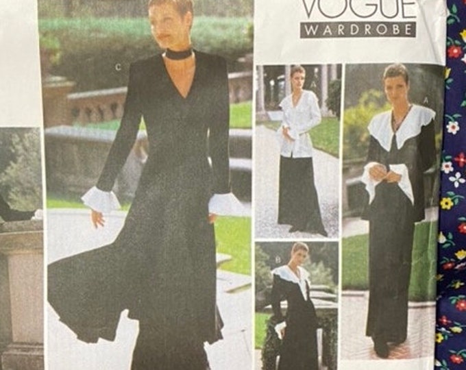 Vintage Vogue patterns plus size 18, 20, 22 jacket dress top and pants
