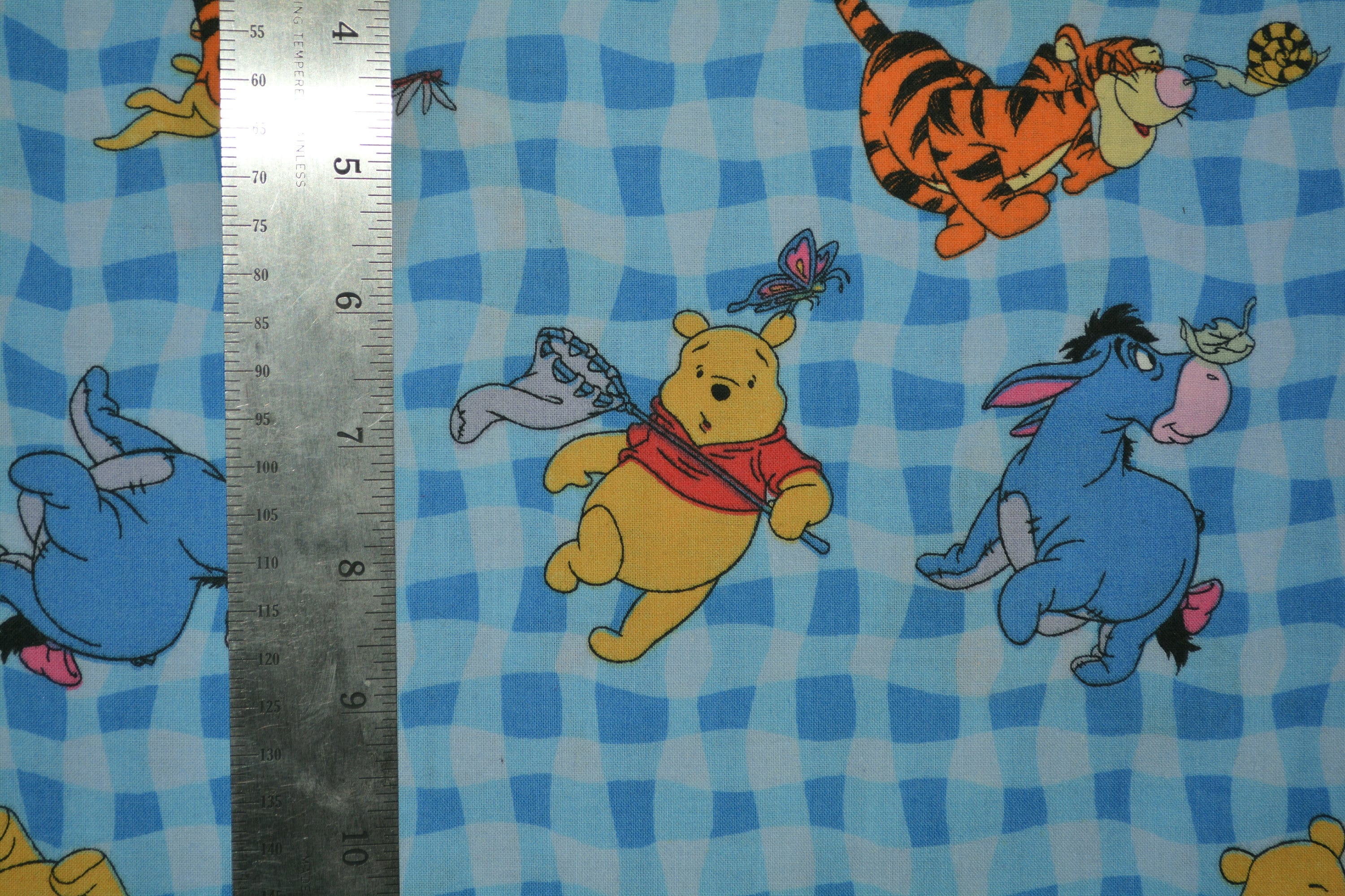 Vintage Winnie the Pooh fabric retro Disney Tigger Piglet Pooh baby quilt  Springs