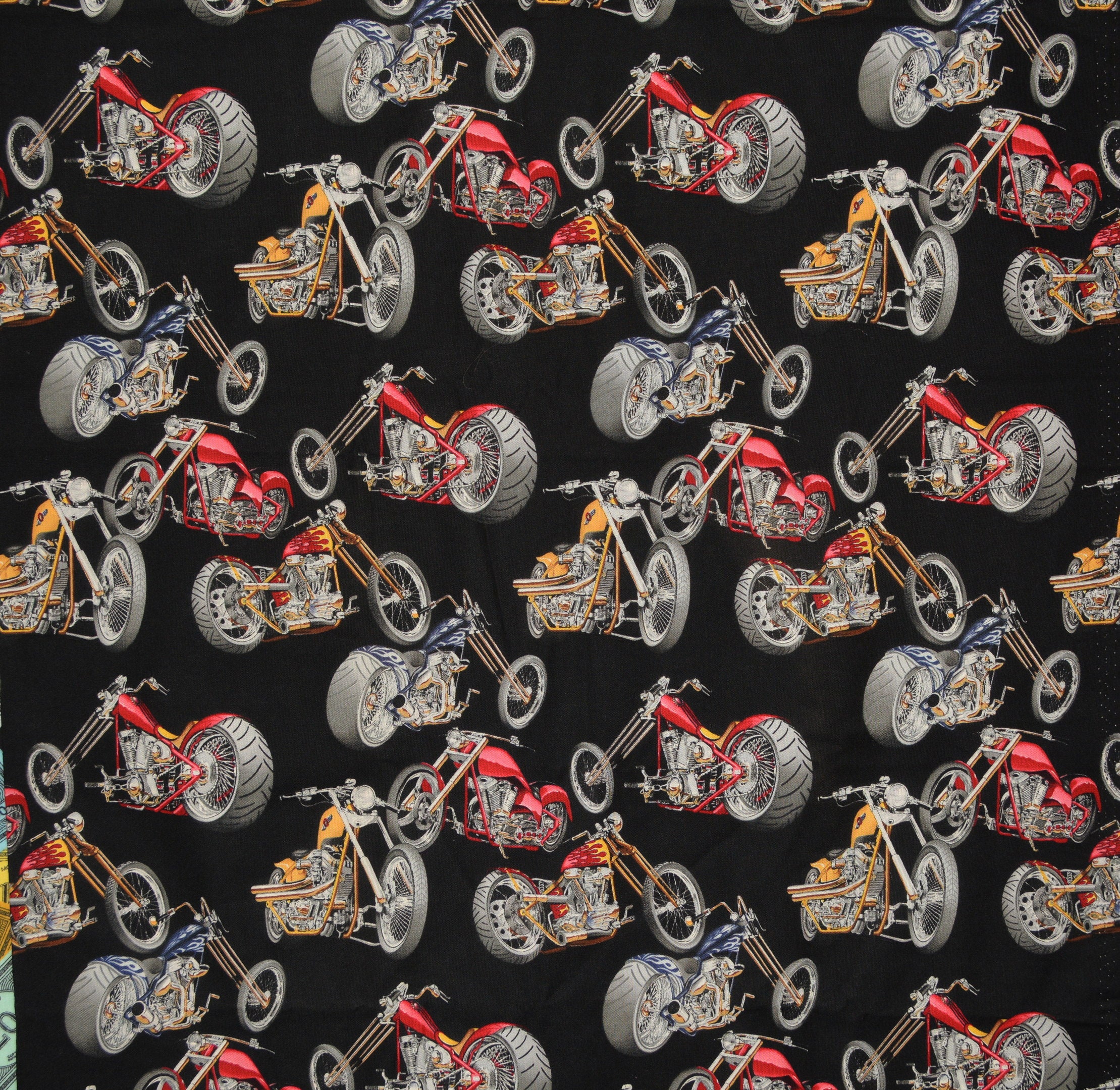 100 percent cotton fabric Motorcycle fabric Alexander Henry | Etsy
