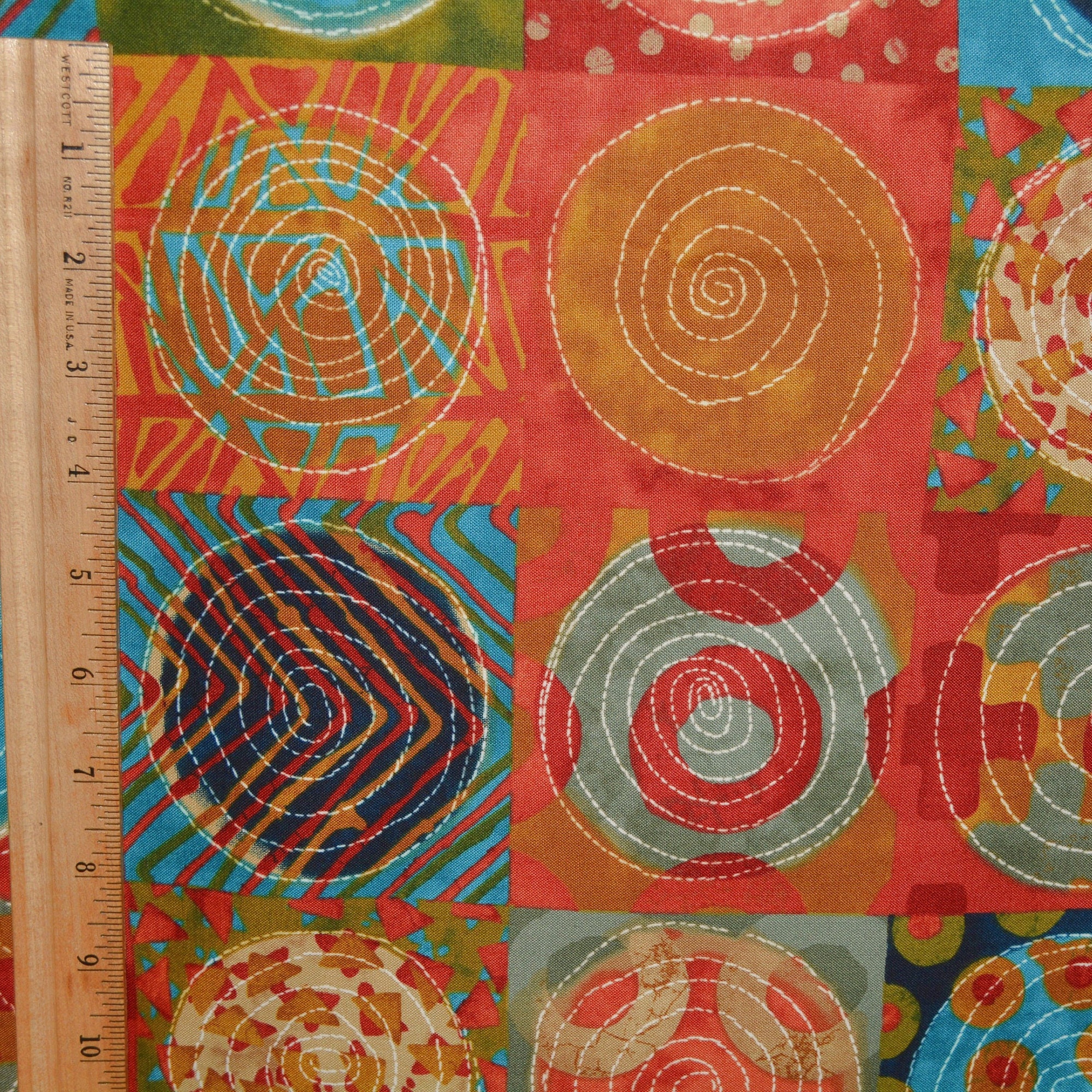 moda fabrics, patterned geometric and circles fabric, Simple Marks