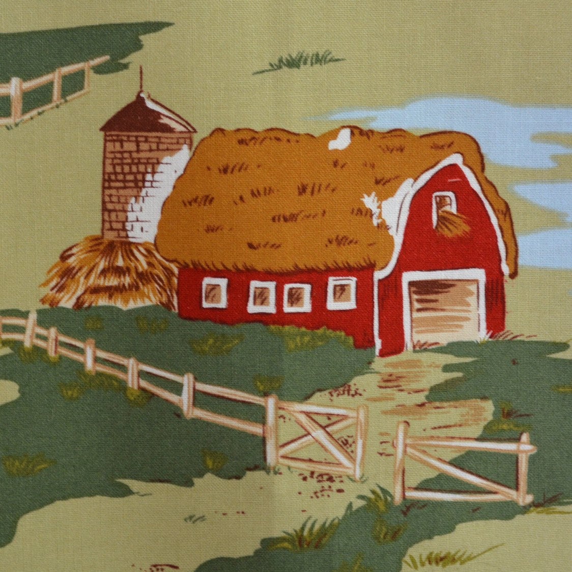 Down On The Farm Fabric Barn Dandy Robert Kaufman Fabric