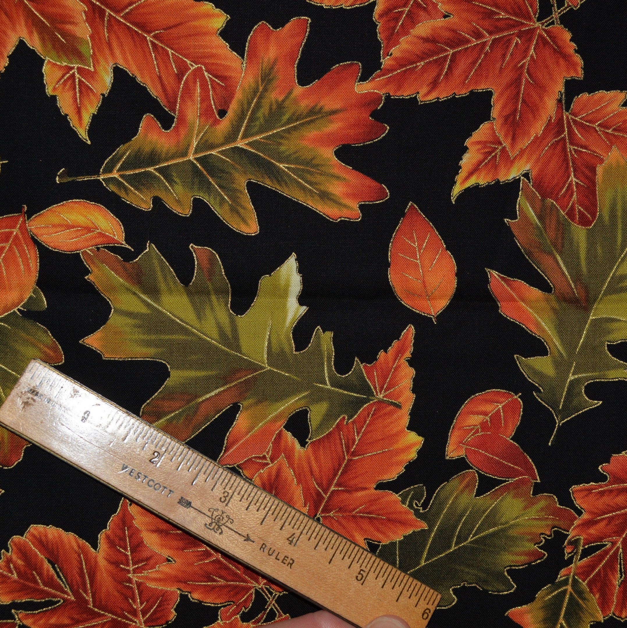 Fabric With Fall Leaves Autumn Fabric Tree Leaves By Fabri Quilt