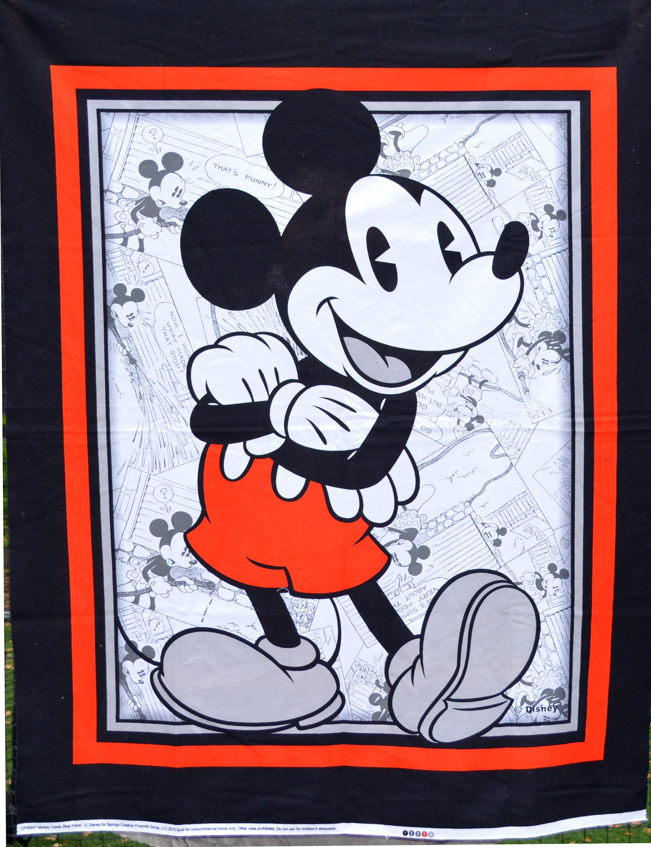 mickey mouse fabric toy box