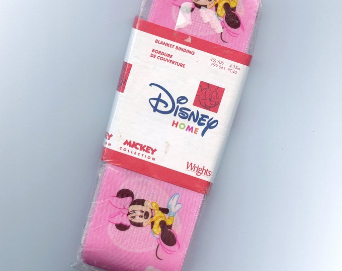 Pink Mickey Mouse blanket binding, Wrights Disney Home crafts