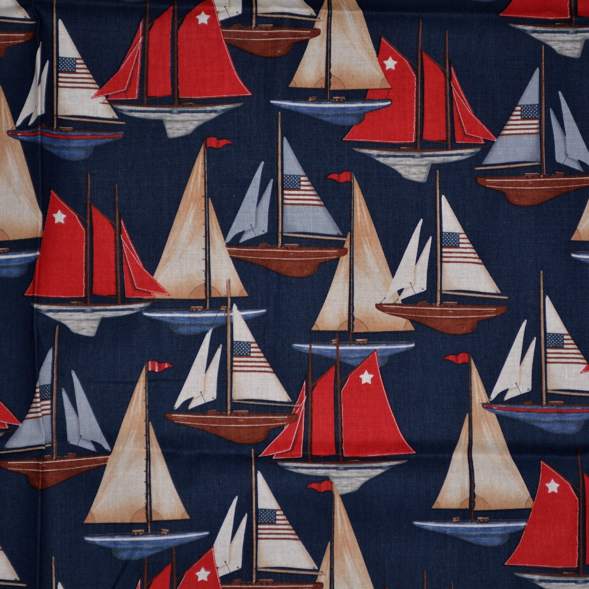 Nautical fabric Sailboat fabric Kaufman fabric regatta sailing fabric