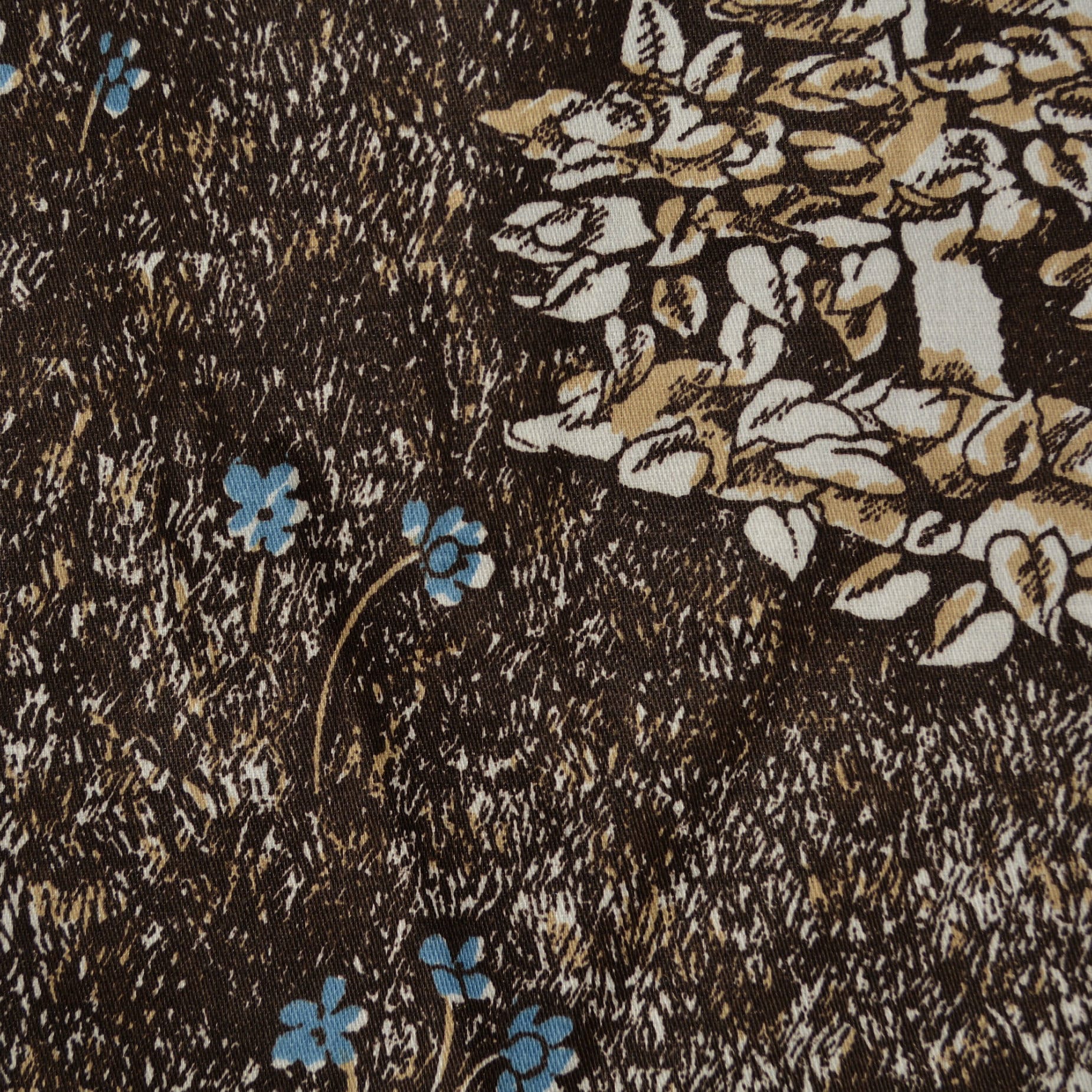 1970s Mod Upholstery fabric with trees