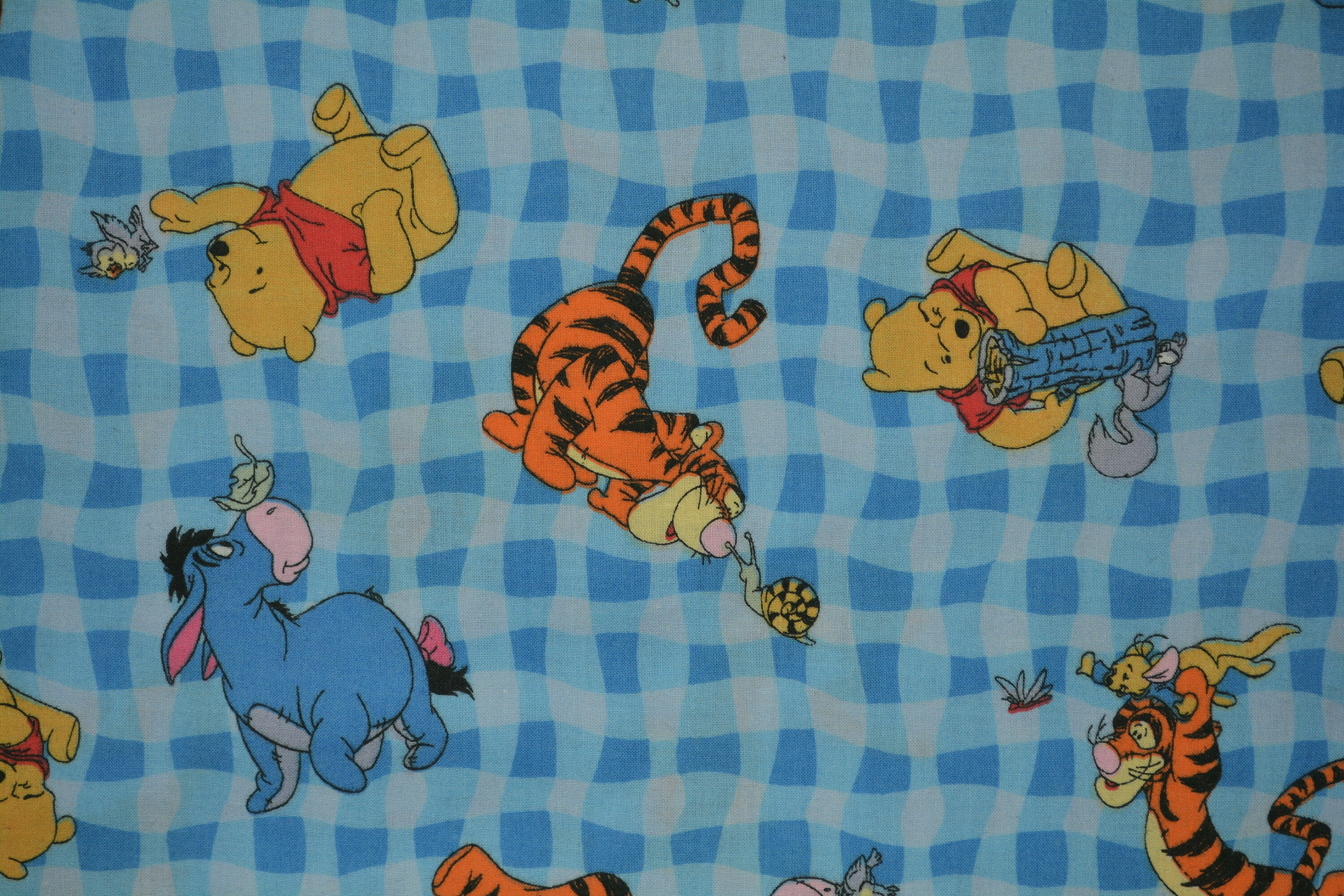 Disney Pooh and Piglet Cuddly Cotton Fabric