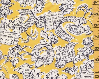 Vintage fabric Namrit Tootal voile conversational