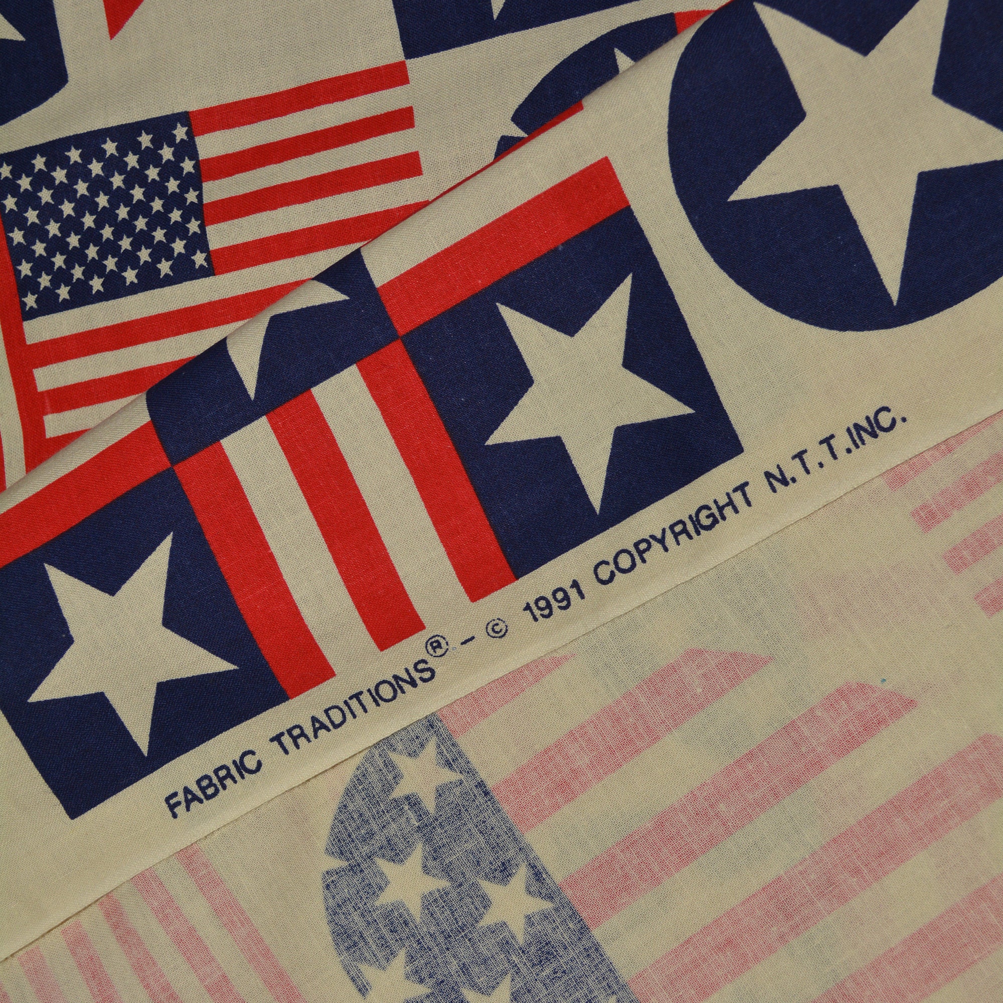 Patriotic Fabric 4th Of July Fabric Pledge Of Allegiance Fabric Remnant Bundle