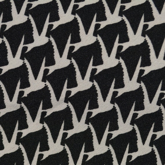 Bird fabric repeating pattern with MC Escher style | Etsy