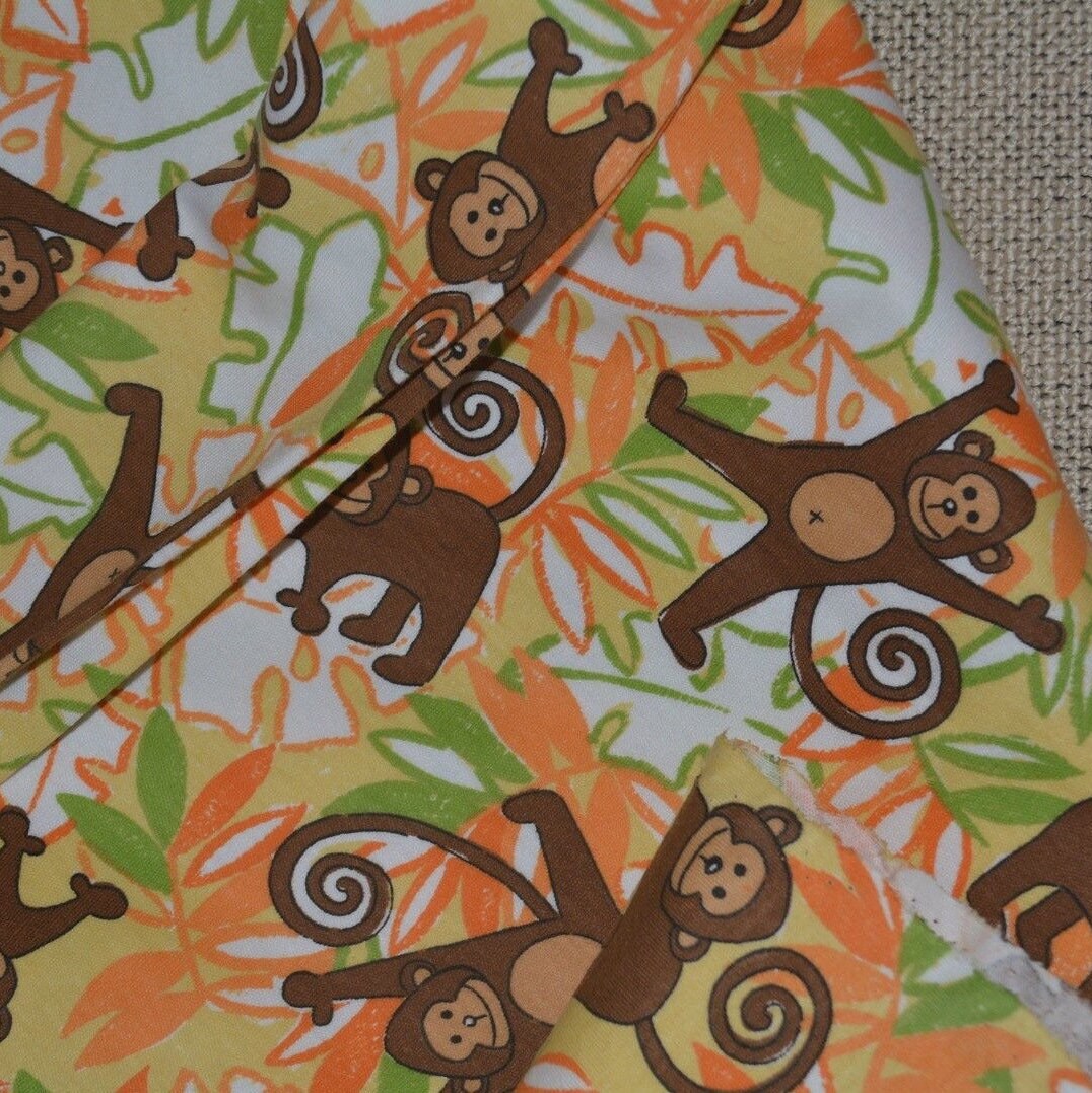 Baby Monkey fabric jersery cotton knit fabric
