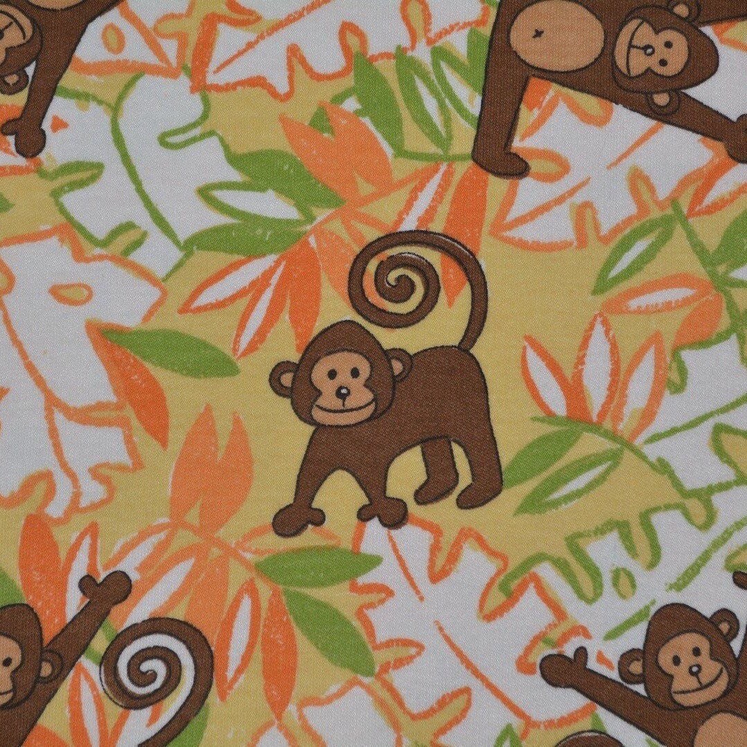 Baby Monkey fabric jersery cotton knit fabric