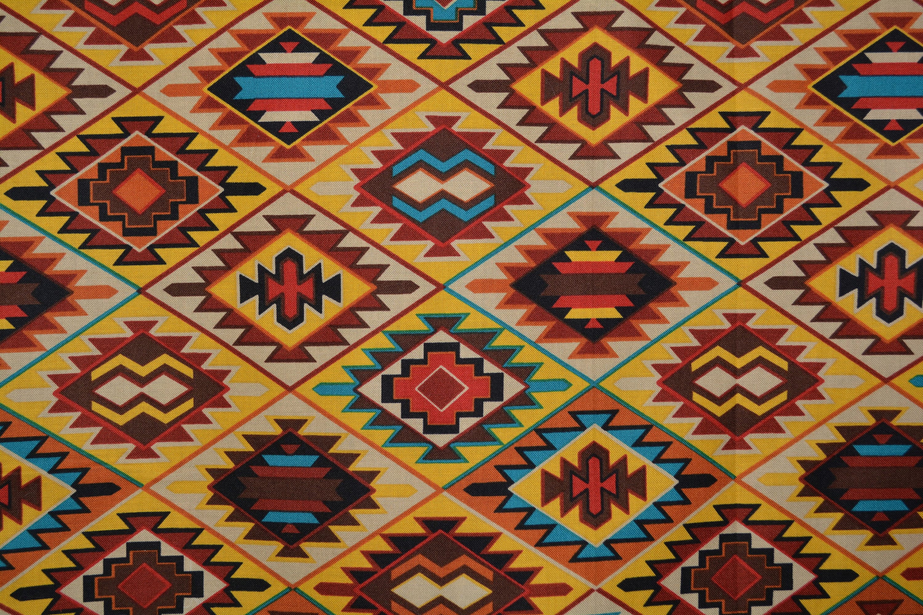 Kyst Credential Fugtighed Southwest fabric Navajo blanket pattern fabric quilting cotton