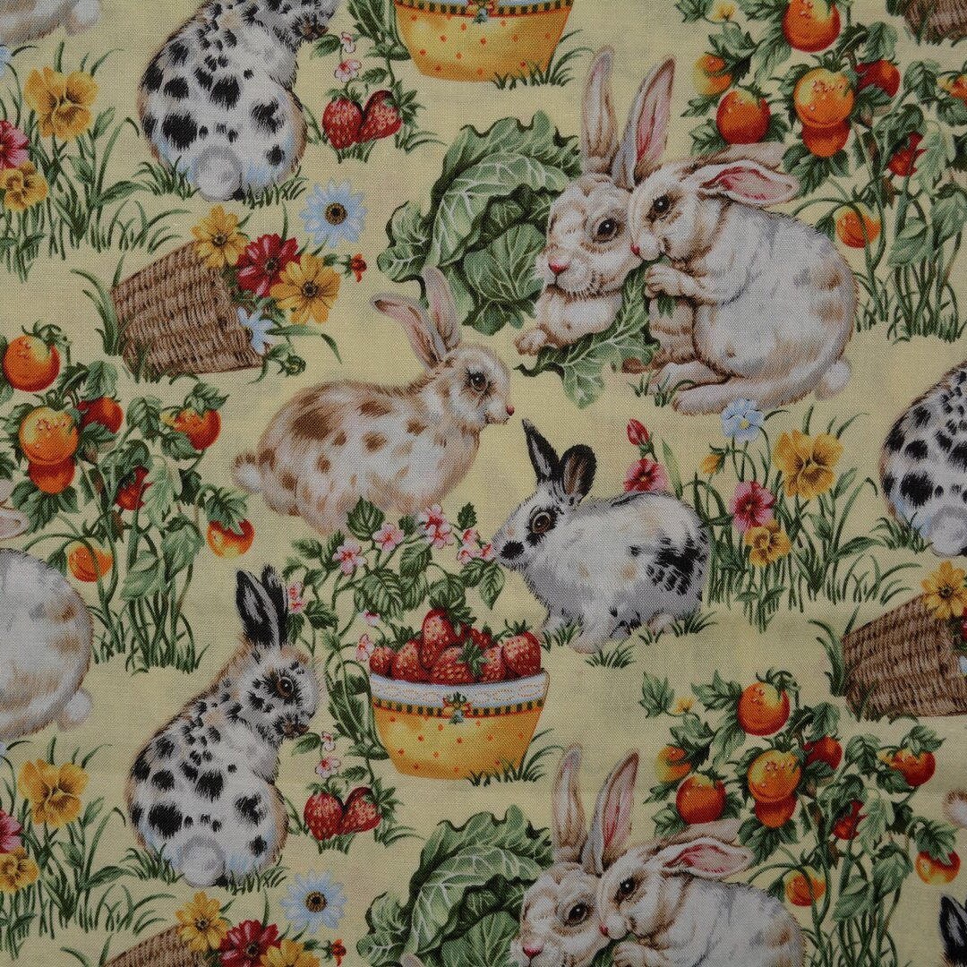Bunny Rabbit fabric, ROBERT KAUFMAN fabric