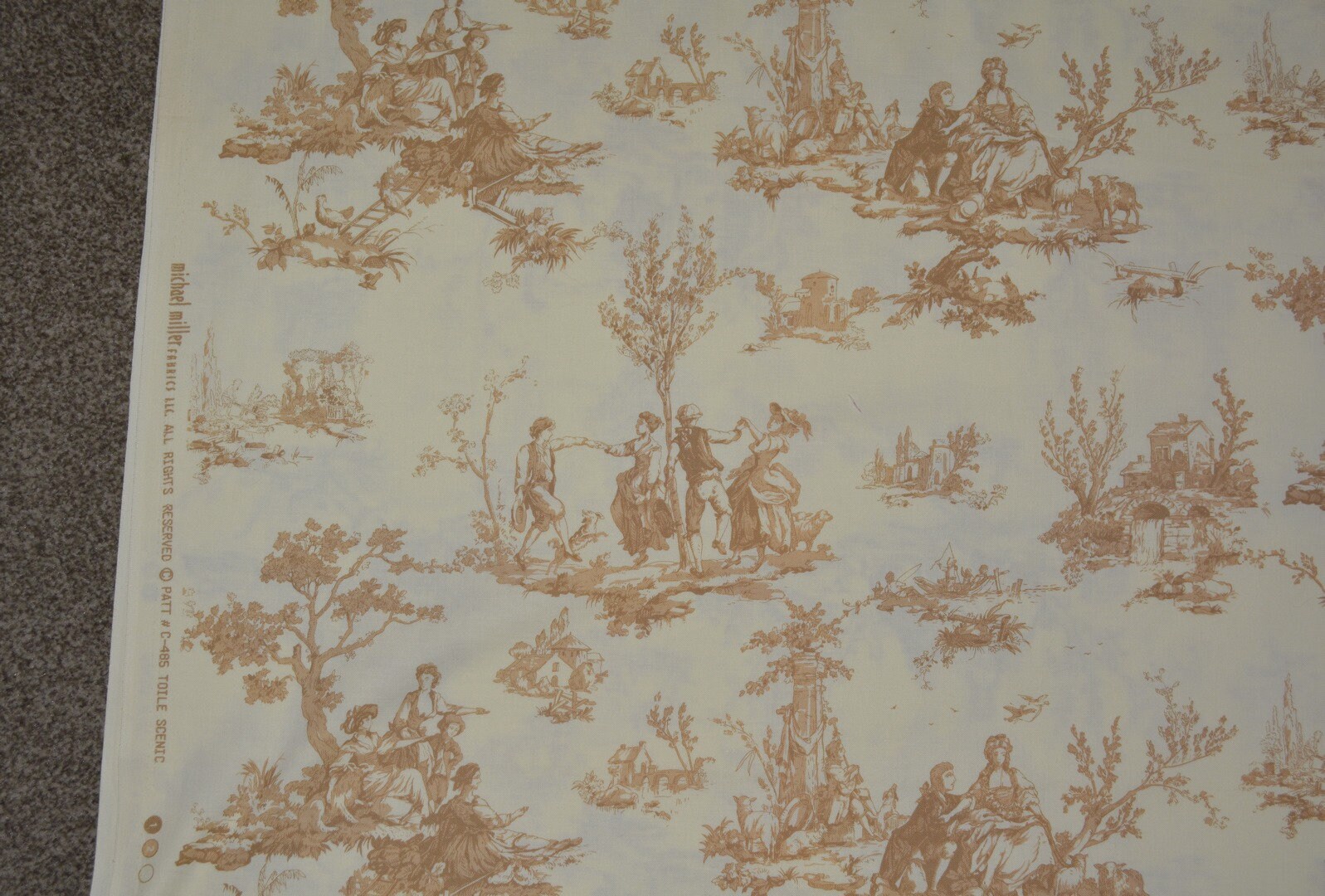 Fabrics BTY Michael Miller toile fabric by the yard country French