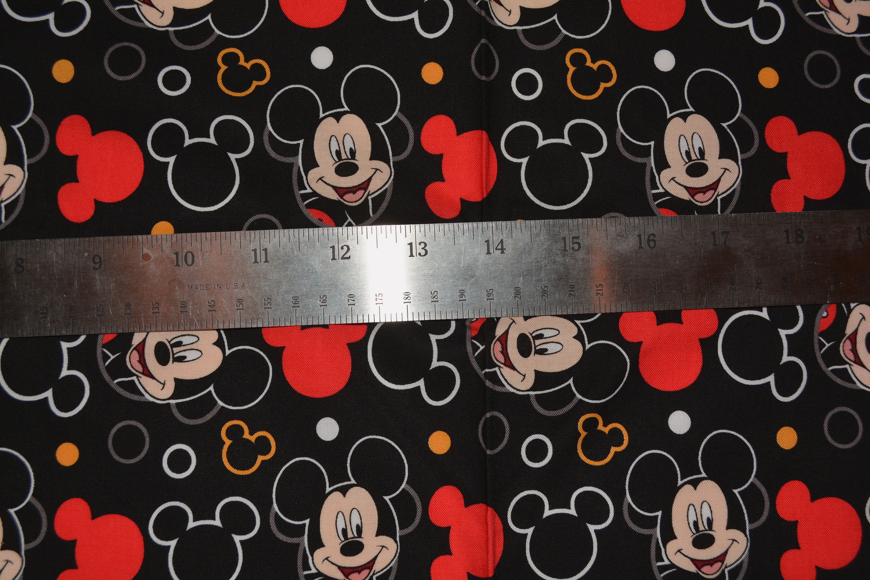 Mickey Mouse Head Fabric