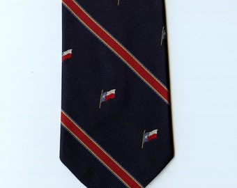 Vintage Texas Lone Star flag necktie