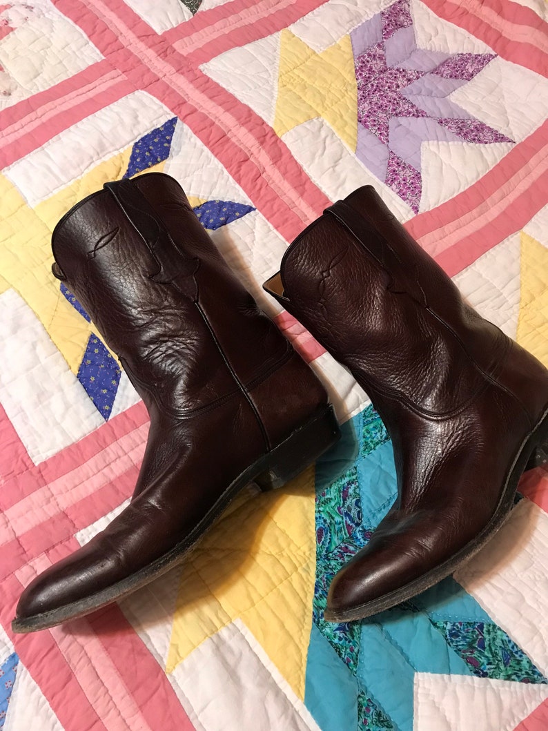 Lucchese Leather Cowboy Boots 
