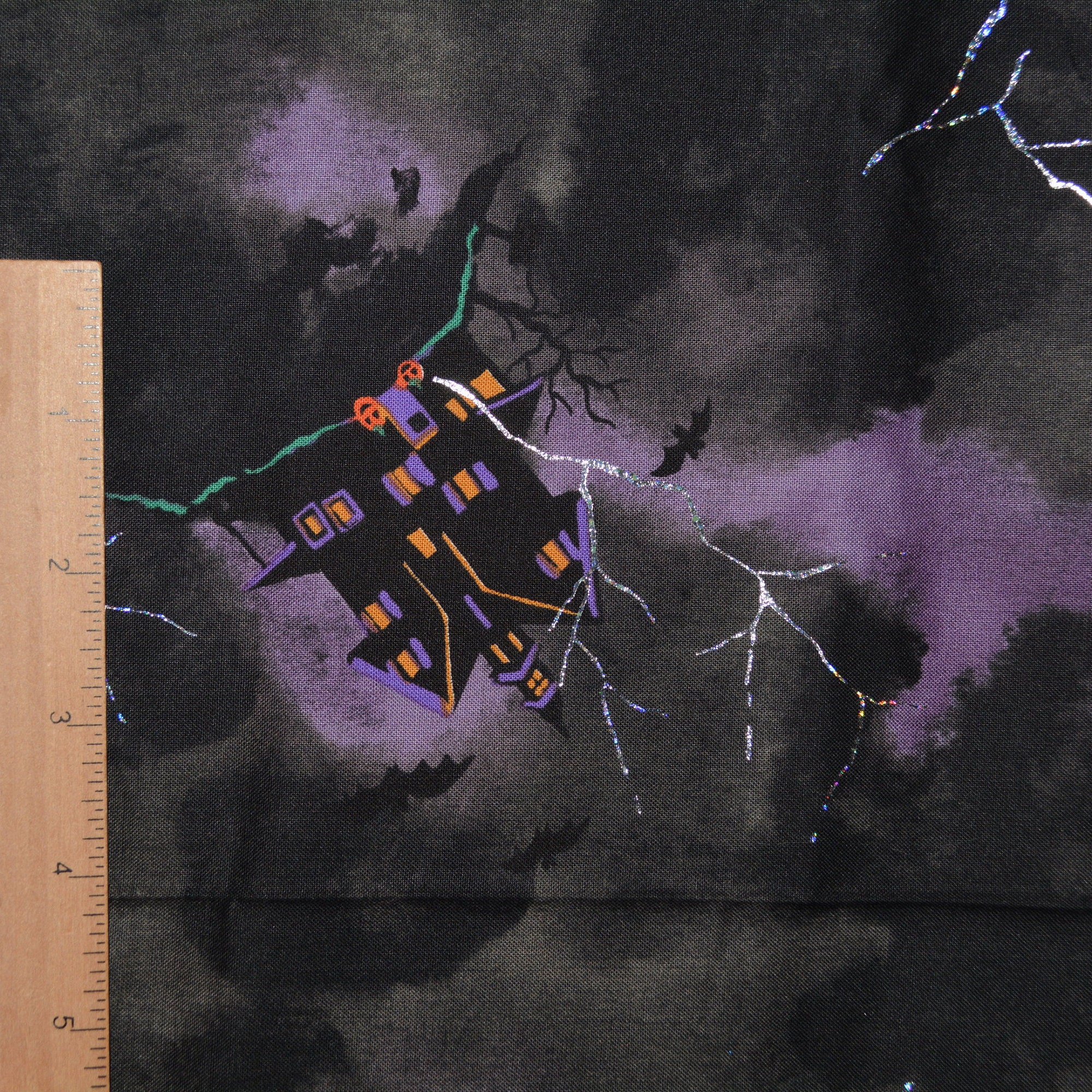 Maywood Studios Halloween fabric EESCO haunted house