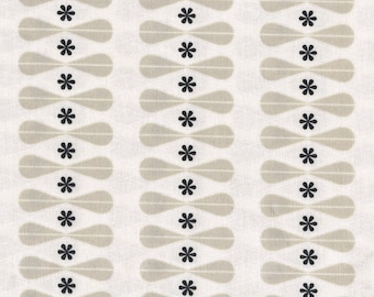 Mod geometric fabric print, Melody Miller Cotton and Steel black and whites