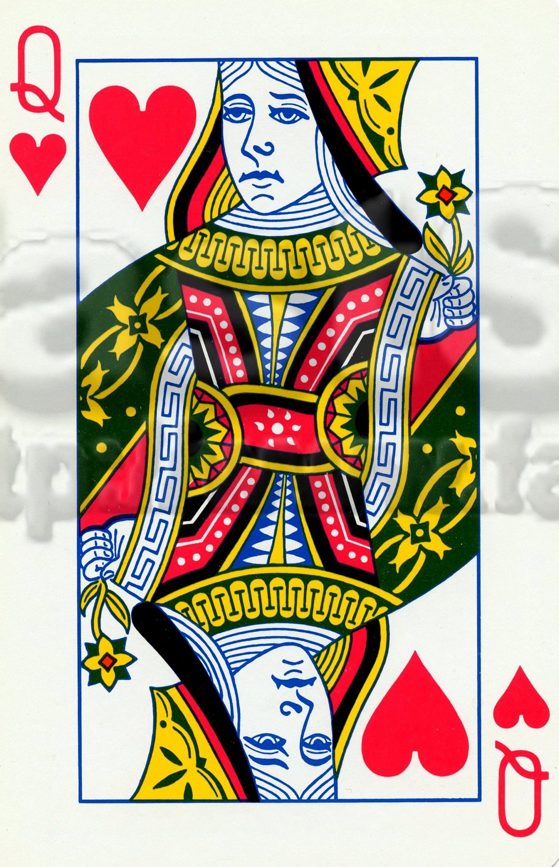 Queen Of Hearts Card Digital Jpg Pdf Tif Png File