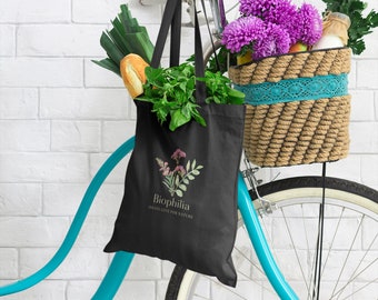 Natuurliefhebber Tote Bag, Leuke Biofilie Tas, Plantenliefhebber Cadeau, Zomer Tote Shopper, Herbruikbare boodschappentas, Reizen essentieel voor buitenshuis