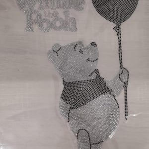 Winnie Pooh Hot Fix Strass Eisen Auf Heat Bling Kristall Transfer Patch Applikation Aufkleber