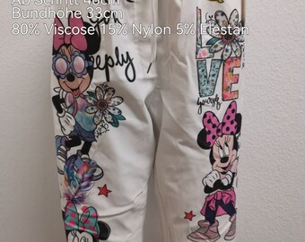 Minnie Mouse Capri Hose Größe 48-52 Einheitsgröße