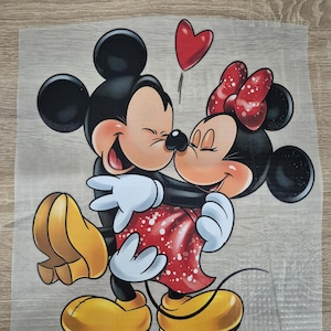 Mickey Mouse Cartoon DTF Transfer Iron-on Heat Transfer to Clothing - Textile Ready to Print