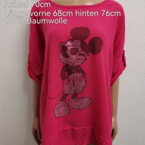 Mickey Mouse Glitzer Shirt Größe 44-48