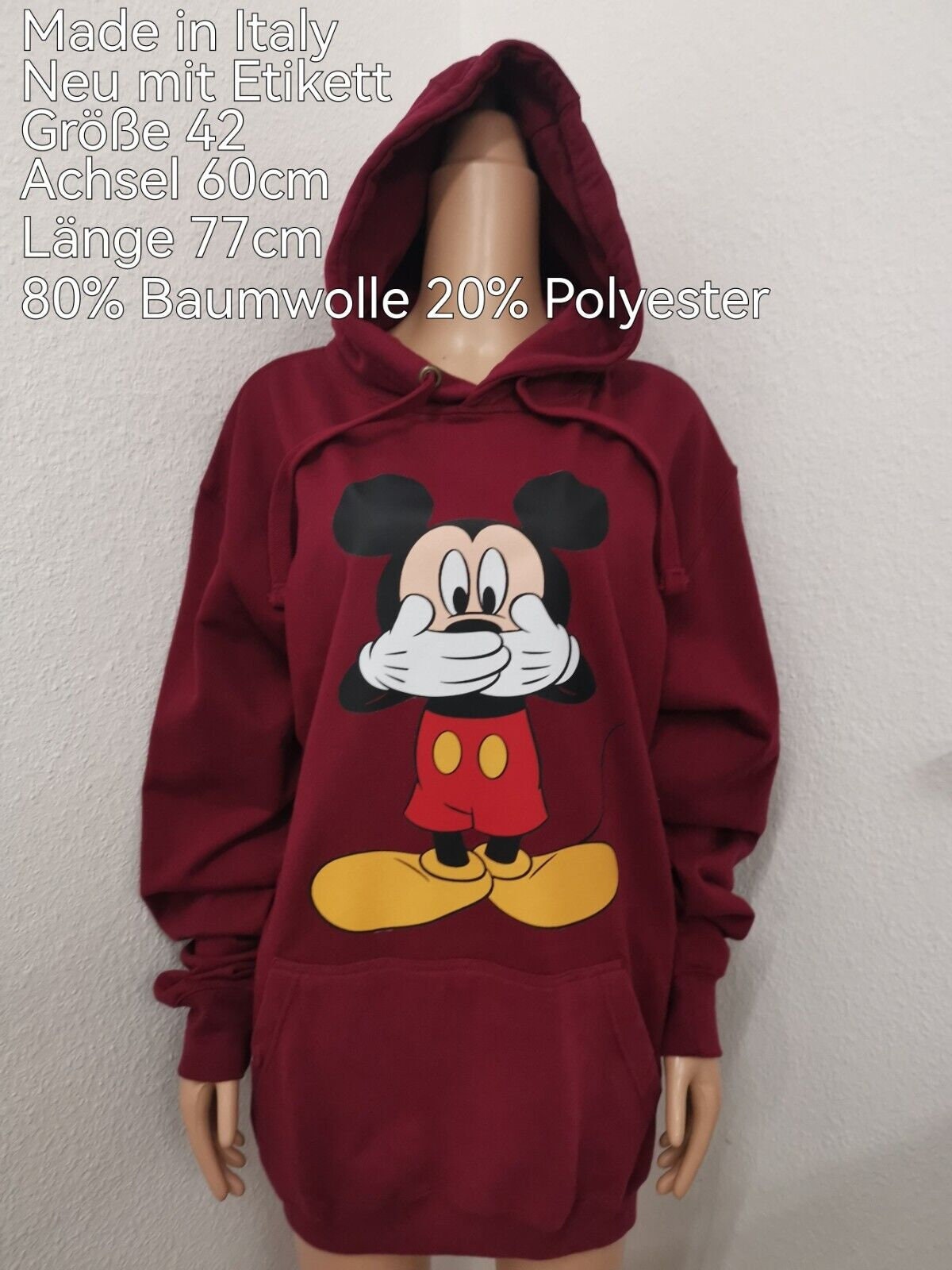 Disney Pulli Mit Mickey Mouse Oversize Sweatshirt Mit Lizenziertem