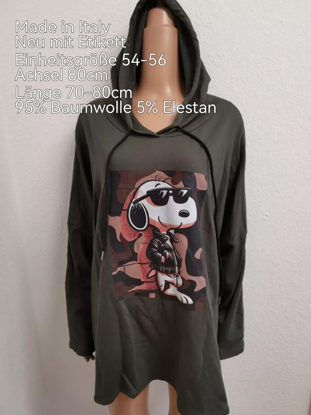 Snoopy Sweater Size 54-56 Gleamseeker