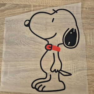 Snoopy Cartoon DTF Transfer Bügelbild Wärmeübertragung auf Kleidung - Textil druckfertig