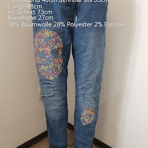 Pantalon tête de mort taille 36-42 look jean image 1