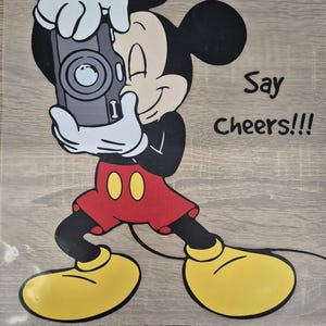 Mickey Mouse Cartoon DTF Transferencia de hierro sobre transferencia de calor a la ropa - Textil listo para imprimir
