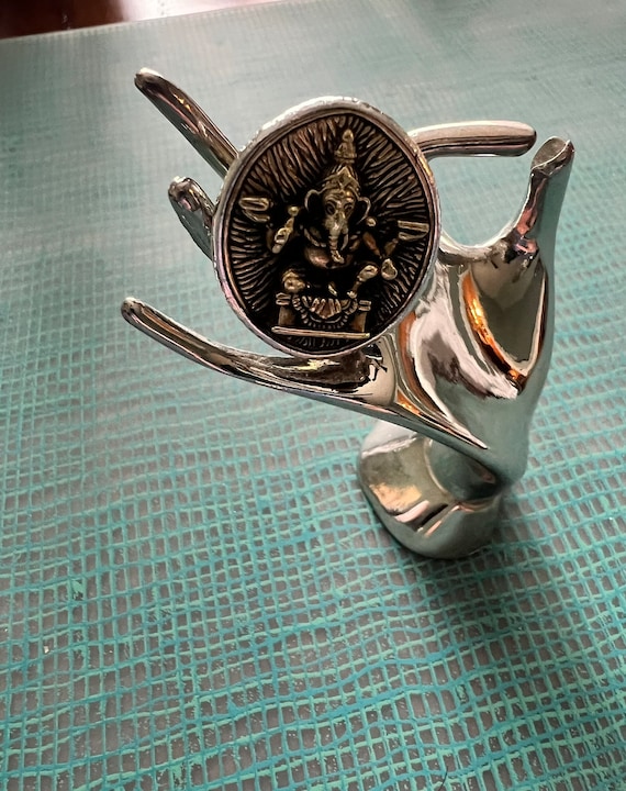 Bohemian Design Ganesha Silver Ring