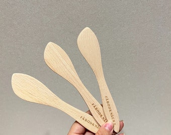 Cuchara agitadora de cocina de madera hecha a mano, utensilio de cocina de madera, cuchara de cocina hecha a mano de madera única, agitador de madera personalizado