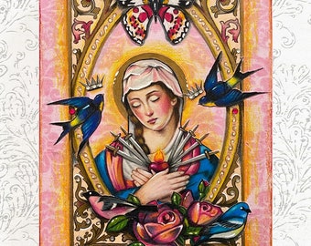 Mariposa of Seven Sorrows - Print