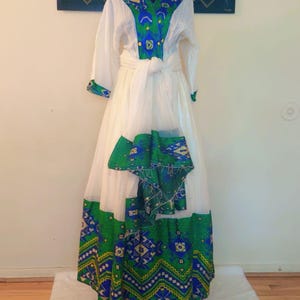 Ethiopian and Eritrean traditional dress. habesha kemis