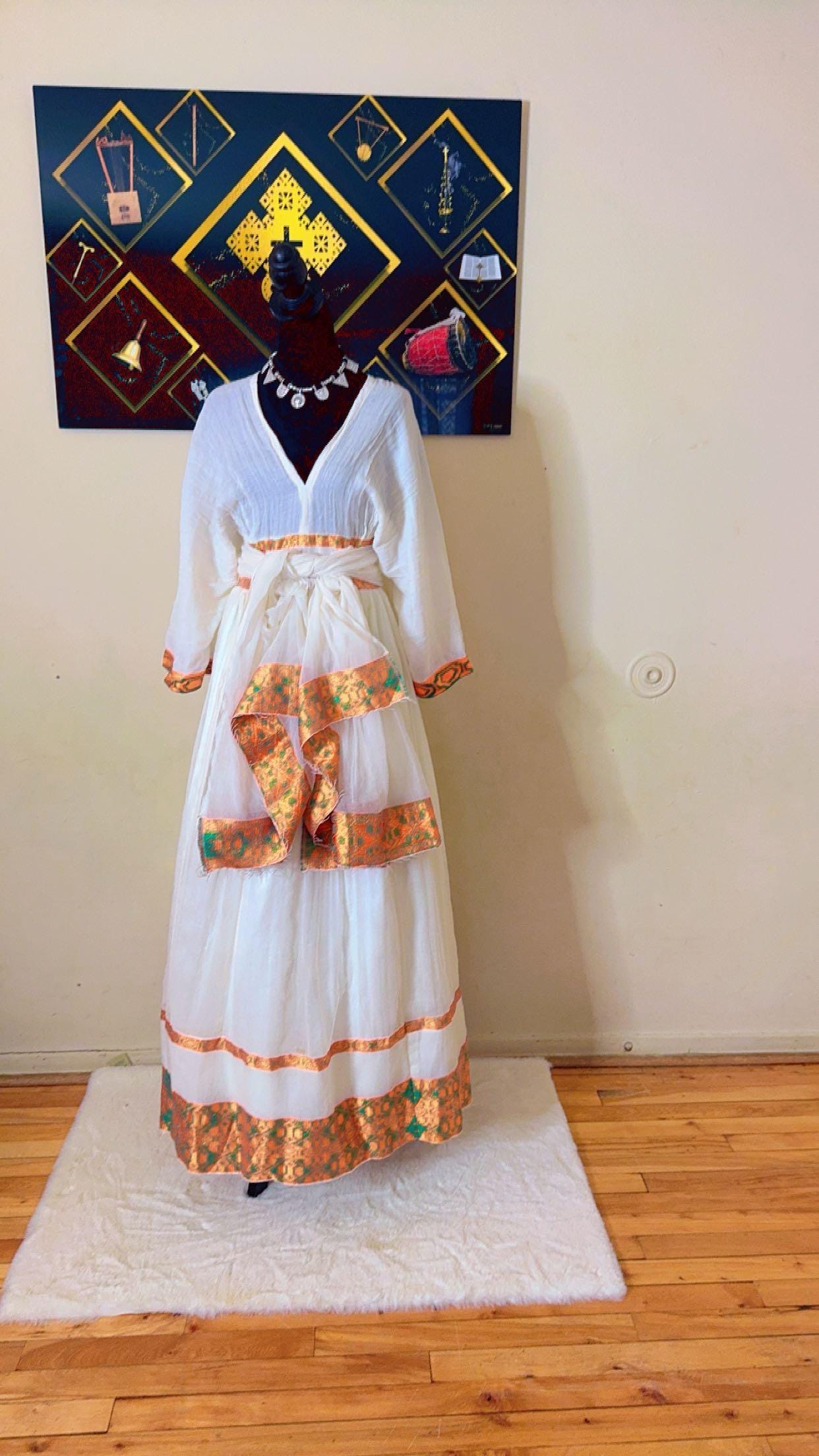 Ethiopian and Eritrean traditional dress.habesha kemis