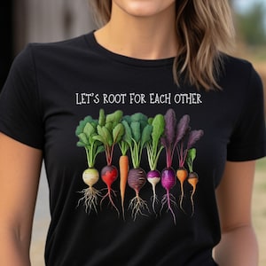 T-shirt légumes, cadeau jardinier, chemise jardinage, chemise légumes, chemise agriculture, chemise agriculteur, cadeau agriculteur, t-shirt de printemps, chemise édifiante Black