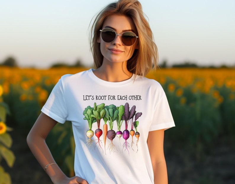 Veggies T-Shirt, Gardener Gift, Gardening Shirt, Vegetables Shirt, Farming Shirt, Farmer Shirt, Farmer Gift, Spring T-Shirt, Uplifting Shirt White